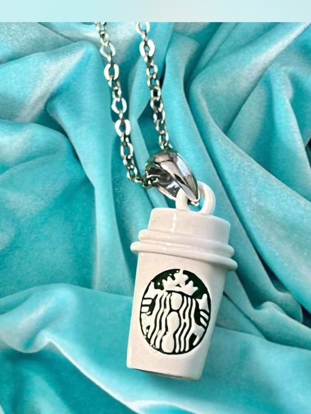 Starbucks Coffee Cup Pendant Necklace - Women Jewelry